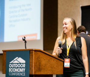 Amy Allison at the 2019 Outdoor Economy Conference